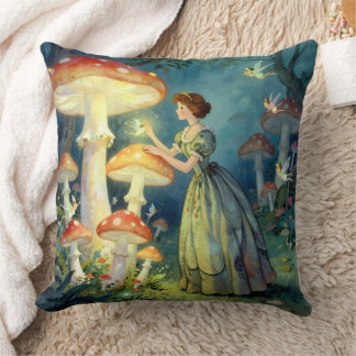 Glowing giant mushroom garden kissen