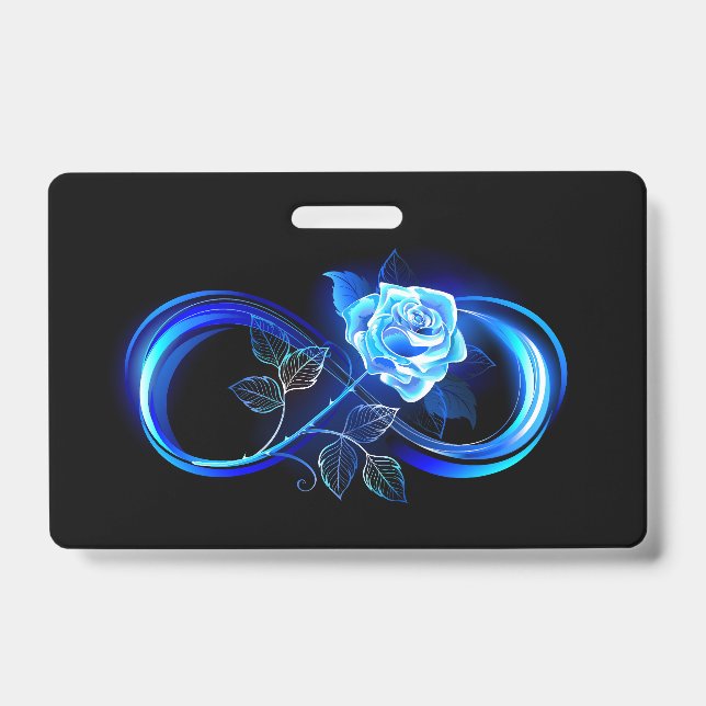 Glowing infinity with blue rose ausweis (Vorderseite)