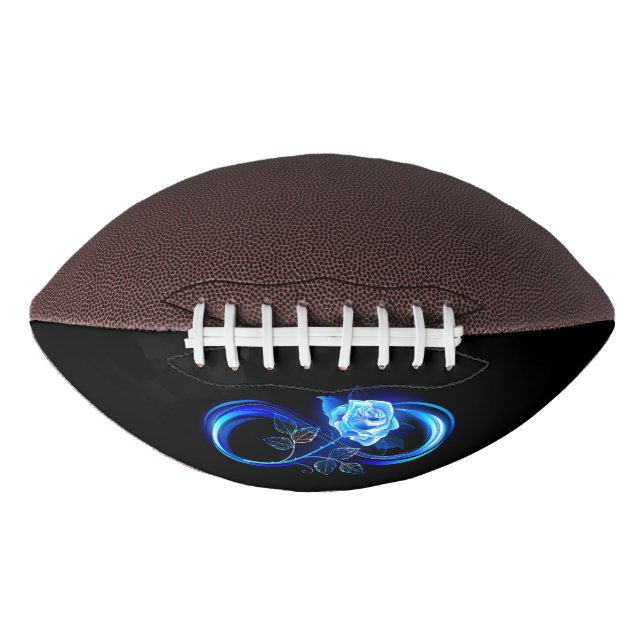 Glowing infinity with blue rose football (Vorderseite)