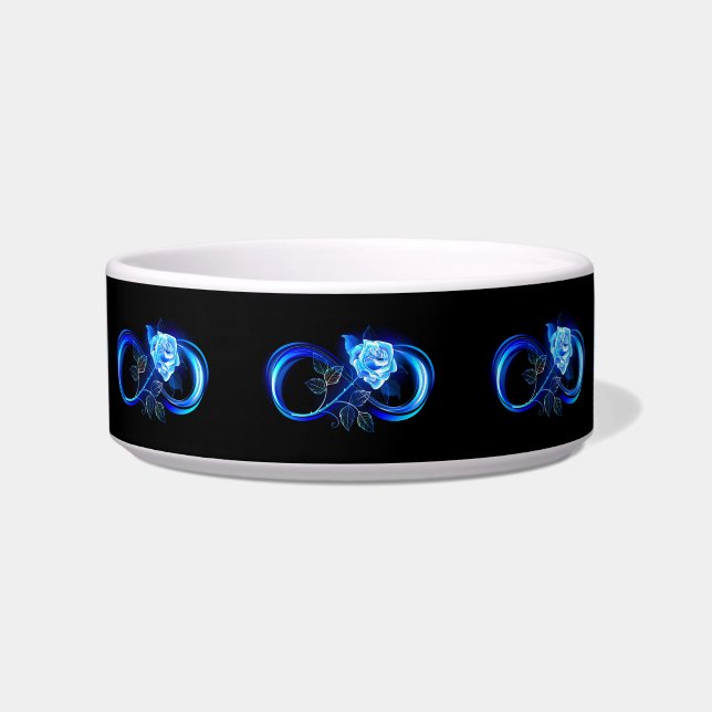 Glowing infinity with blue rose napf (Vorderseite)