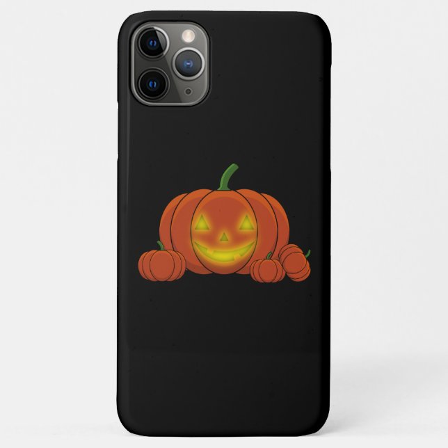 Glowing Jack-o'-Lantern Pumpkin Case-Mate iPhone Hülle (Rückseite)