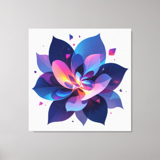 🌸 Glowing Lotus Canvas ✨ Leinwanddruck