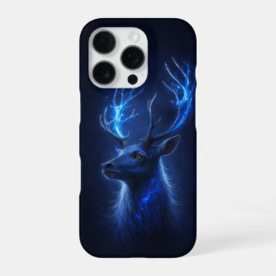 Glowing Mystic Deer iPhone 16 Pro Case Fantasy Art Hülle