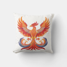 Glowing mythological Fantasy Phoenix Bird Kissen