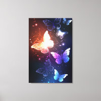 Glowing Night Butterflies