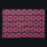 Glowing Pink Fantasy Flower | Abstract Neon Floral Geschirrtuch<br><div class="desc">A vibrant and mystical floral design featuring a glowing magenta flower with soft, velvet-like petals. Elegant curved white filaments with pollen tips radiate from the dark center, giving it a bioluminescent or fantasy garden look. Perfect for nature lovers who appreciate a modern, artistic twist on botanical art.</div>