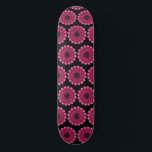 Glowing Pink Fantasy Flower | Abstract Neon Floral Skateboard<br><div class="desc">A vibrant and mystical floral design featuring a glowing magenta flower with soft,  velvet-like petals. Elegant curved white filaments with pollen tips radiate from the dark center,  giving it a bioluminescent or fantasy garden look. Perfect for nature lovers who appreciate a modern,  artistic twist on botanical art.</div>
