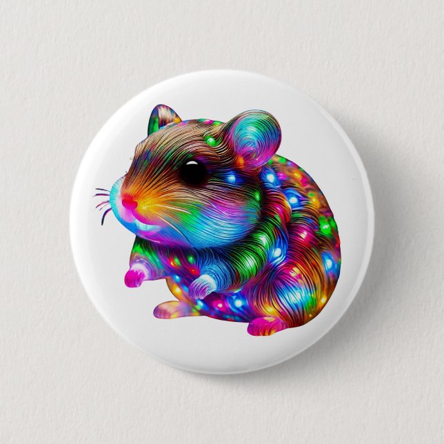 Glows Hamster Button (Vorderseite)
