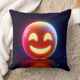 Glows Happy Orb Emoji Kissen