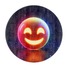 Glows Happy Orb Emoji Schneidebrett