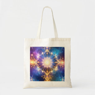 Glows Lotus Mandala Abstrakt Tote Bag Tragetasche