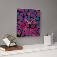 Glows Mah Jongg Tiles Wall Clock