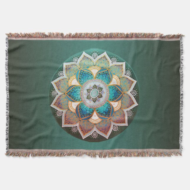 Glows Mandala - Blanket Decke (Vorderseite)