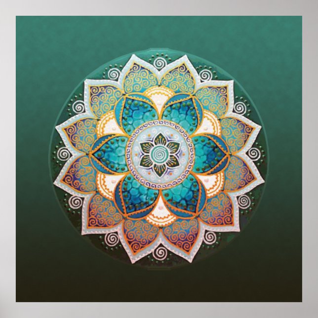 Glows Mandala - Poster (Vorne)