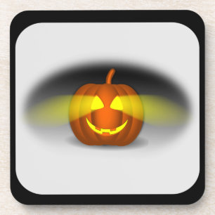 Glows Pumpkin - Getränkeuntersetzer