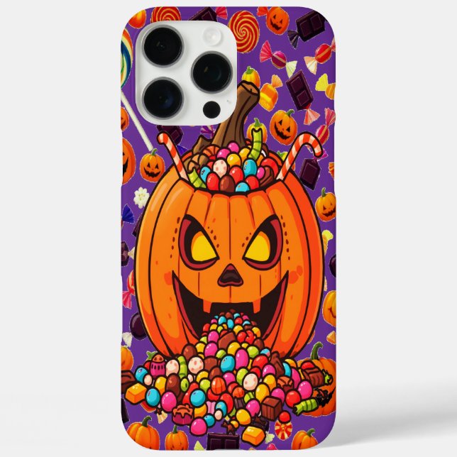 Glows Pumpkin Halloween Phone Case (Rückseite)