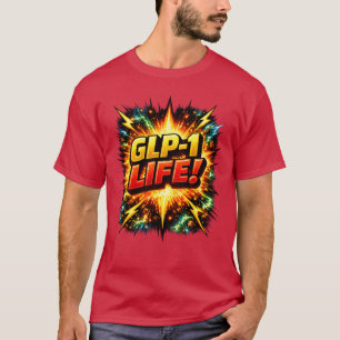GLP-1 LEBEN! Comic Pop Art T-Shirt