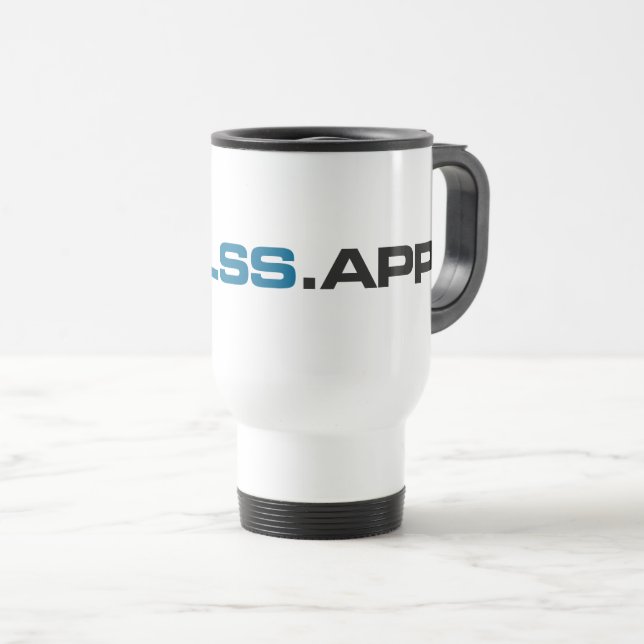 GLSS.app Travel Mug Reisebecher (VorderseiteRechts)