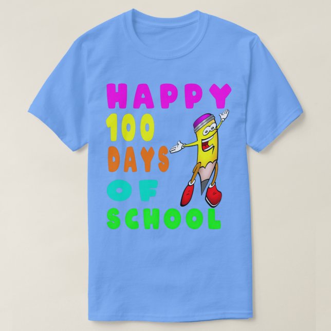 Glück 100 Tage der Schule 68 T-Shirt (Design vorne)
