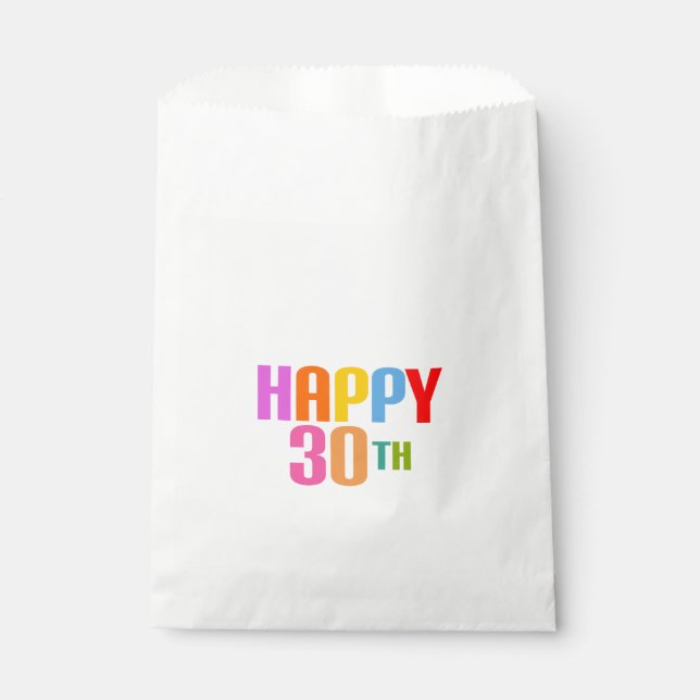 Glück 30. geschenktütchen (Vorderseite)