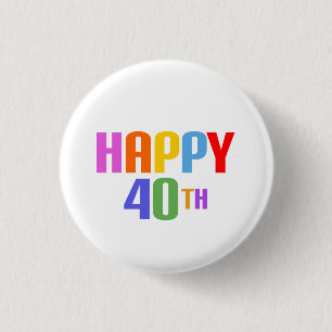 Glück 40. button