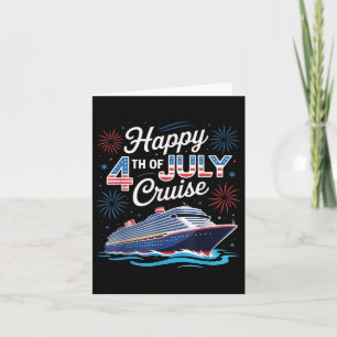 Glück 4. Juli Cruise Patriotic Familie Matching Karte
