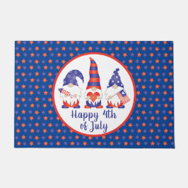 Glück 4. Juli Gnomes Red White Blue Fußmatte