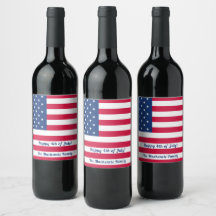 Glück 4. Juli | Personalisierte amerikanische Flag