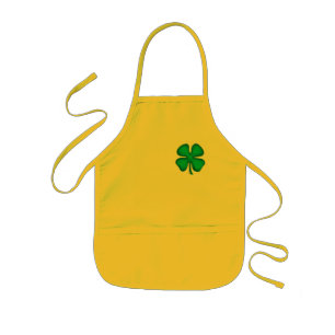 Glück 4 Leaf Irish Cloud Kinder Gelbe Koch Schür Kinderschürze
