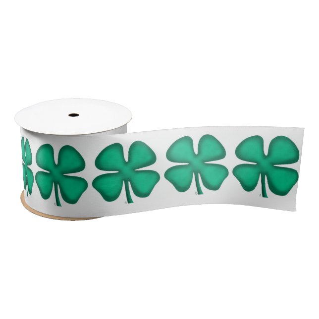 Glück 4 Leaf Irish Clover Band Spool Satinband (Spule)