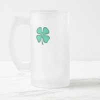 Glück 4 Leaf Irish Clover mattierte Tasse