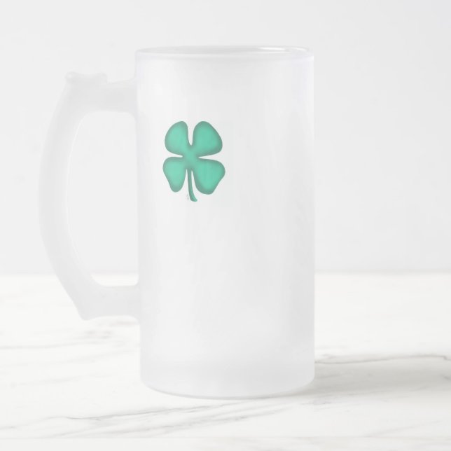 Glück 4 Leaf Irish Clover mattierte Tasse (Links)