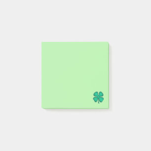 Glück 4 Leaf Irish Kleber Grün 3x3 Notizblöcke Post-it Klebezettel