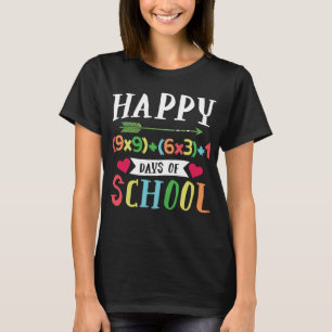 Glück (9x9)+(6x3)+1 100. Schultag T-Shirt