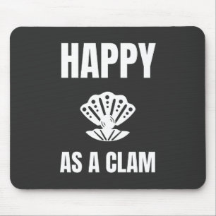 Glück als ein Klam Mousepad