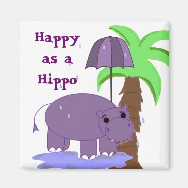 Glück als Hippo Magnet (Vorne)