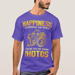 Glück bedeutet, die Welt zu ignorieren, weil du T-Shirt