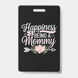 Glück bedeutet, eine Mami zu sein Floral Muttertag Ausweis