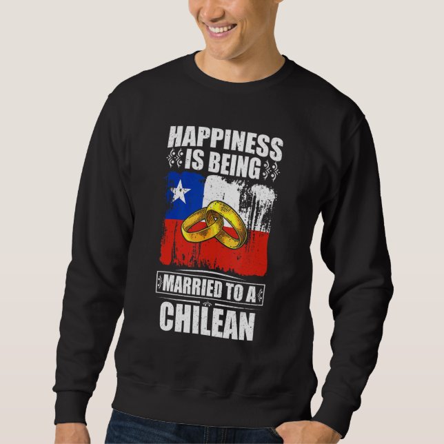Glück bedeutet, mit einem chilenischen Chile verhe Sweatshirt (Vorderseite)