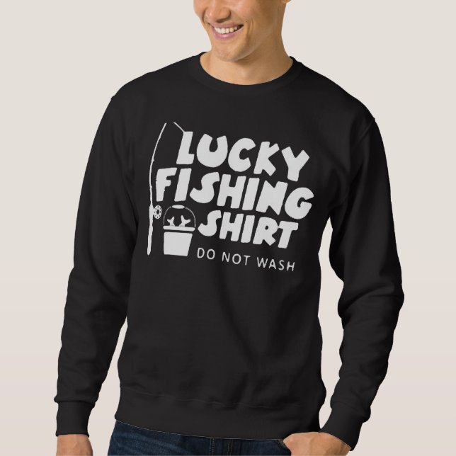 Glück beim Angeln 2 Sweatshirt (Vorderseite)