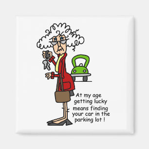 Glück beim Spaß Magnet