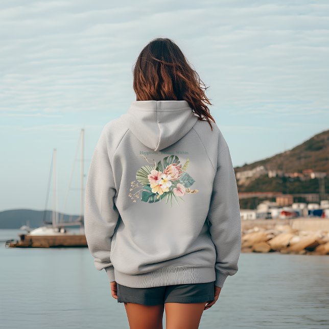 Glück blüht innerhalb des Hoodie Sweatshirt (Von Creator hochgeladen)