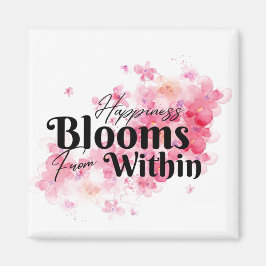 Glück blüht von innen magnet