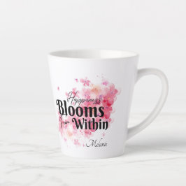 Glück blüht von innen milchtasse