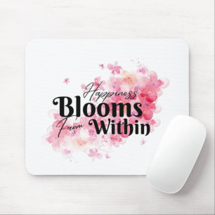 Glück blüht von innen mousepad