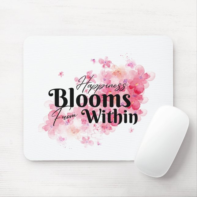Glück blüht von innen mousepad (Mit Mouse)