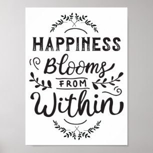 Glück-Blüte aus Wand-Kunst Poster