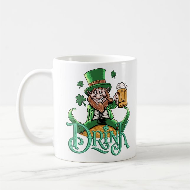 Glück den Iren Kaffeetasse (Links)