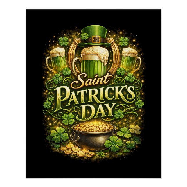 Glück der Emerald Isle Poster (Vorderseite)