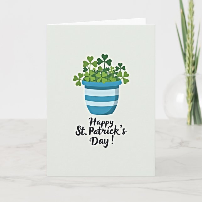 Glück der Iren St. Patricks Karte (Vorderseite)